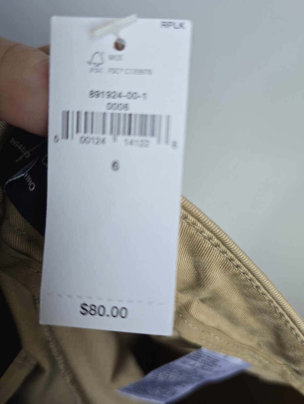 Banana Republic NEW British Khaki Authentic Chino Cropped Barrel Pant SZ 6 Chic - Picture 9 of 10